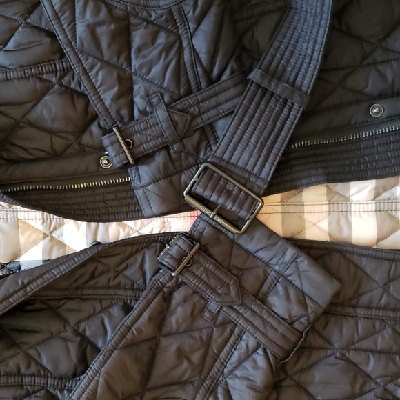 BURBERRY SHORT FINSBRIDGE NOVA CHECK LINED HOODED JACKET COAT - Picture 11 of 11